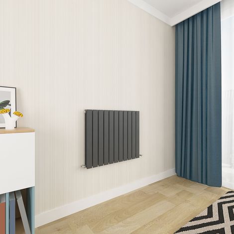 Acezanble Anthracite Flat Panel Radiator 600 x 748mm Double Panel (1/5)
