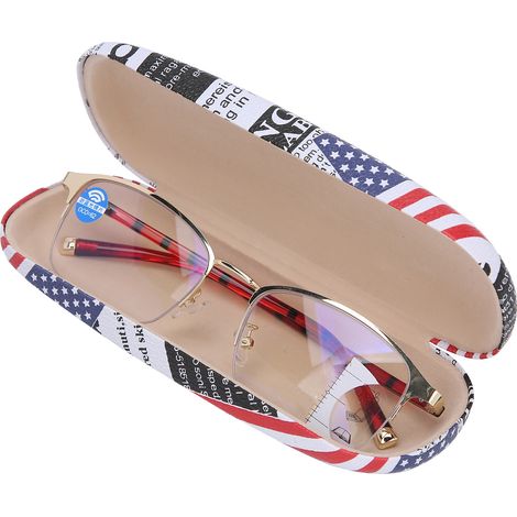 Lunettes de lecture anti-fatigue avec verres bloquant la lumière bleue, unisexes, pour hommes, femmes et personnes âgées (+350) (1/5)