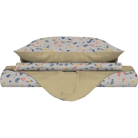 Copripiumino Singolo Double Face con Federe Stampato Background (1/5)