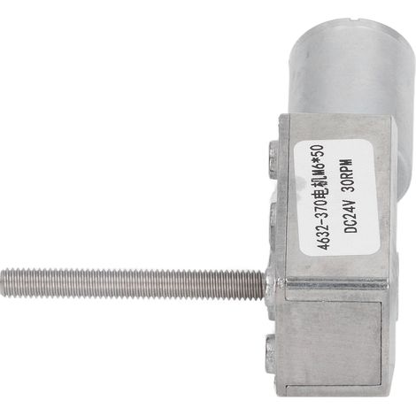 Engrenage à vis sans fin 4632-370, moteur carré 24V CC, filetage M6x50mm, 30 tours/min, usage industriel (1/5)