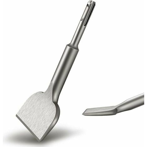 VURAHOME - Burin SDS PLUS Carrelage, 165mm x 75mm  Série d'élargissement de Haute Qualité, Ciseau à Tuiles Courbé Ciselé pour la Céramique et Les Carreaux de Sol (1/3)