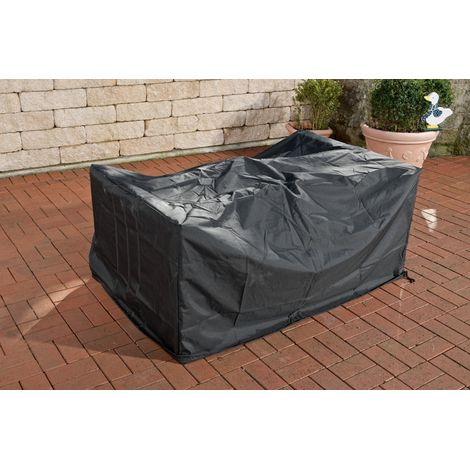 Copertura mobili da giardino 148x83x80 cm divano e poggiapiedi Molde nero