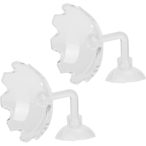 Lot de 2 distributeurs de nourriture transparents en acrylique pour poissons et crevettes d'aquarium. (1/5)