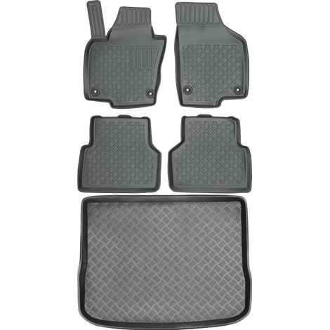 Ensemble de tapis de sol et de coffre pour Volkswagen Tiguan I SUV (2007-2016).