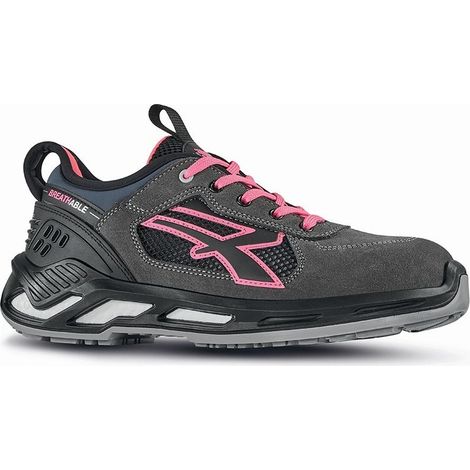 Scarpe Antinfortunistiche U-Power Kate S ESD S1PS FO SR Grey/Pink  42