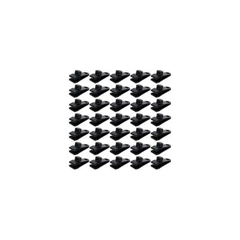 Noir,Lot de 30 Clip de Bâche Tente, Pince pour Bâche de Verrouillage pour Auvent Fixation Camping Toile Ombrage Bache de Piscine (1/5)