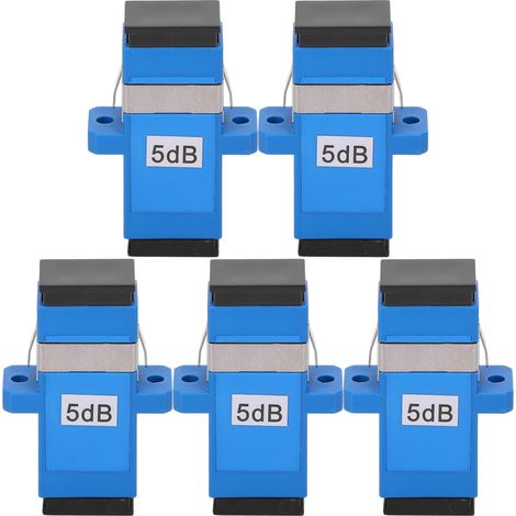5 connecteurs fibre optique SC/UPC 5dB atténuateur monomode coupleur optique, lot de 5 pièces (1/5)