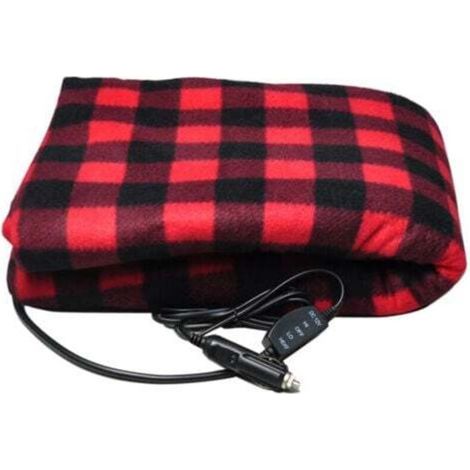 [JAMAIS UTILISÉ] Couverture chauffante pour voiture 12v, couverture électrique chaude d'hiver, couverture chauffante électrique, contrôle de la température réglable，rouge (1/3)