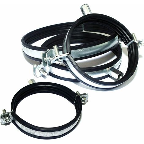 KZQ Colliers de serrage avec joint en caoutchouc cruciforme - Filetage M8/10,5pcs(Ø 125 mm) (1/5)