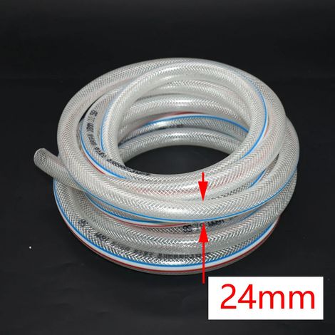 Tuyau d'arrosage extensible en PVC (24 mm x A) - 5 m - Idéal pour le jardin, le lavage de voiture et l'irrigation.