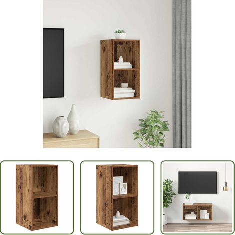 vidaXL Holzwerkstoff - TV-Schrankset Altholz 37 x 37 x 72 cm Holzwerkstoff (1/5)