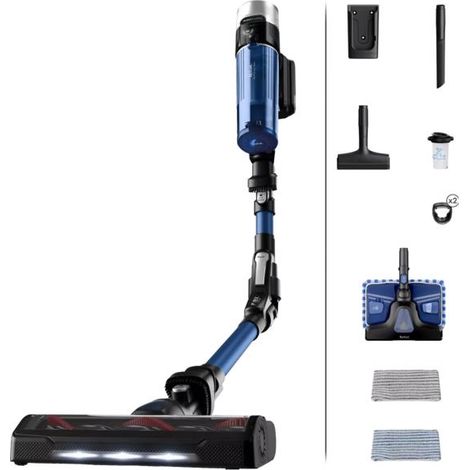 Tefal X-Force Flex 9.60 Aqua Aspirateur Noir et Bleu (1/5)