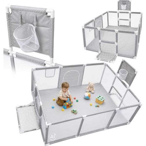 Children's Playpen and Soccer Goal Set, 120x180cm (1/5)