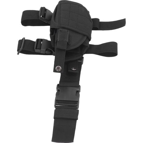 Multifunktionale Oberschenkeltasche mit verstellbarem Schnallenverschluss, ideal für Outdoor-Aktivitäten wie Laufen und Klettern, Schwarz (1/5)