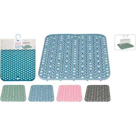 ULTRACLEAN tapete escurridor 29,5x26 cm surtido , Tapete escurridor 29,5 x 26 cm surtido, un accesorio de cocina práctico diseñado para facilitar el secado de vajilla, vasos y uten