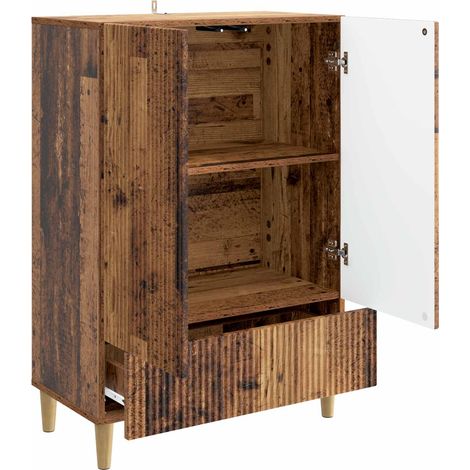 Maison La Vie - Buffet Salon Moderne - Meuble de rangement - Bois ancien 66 x 34,5 x 95 cm Bois d'ingénierie bu3040