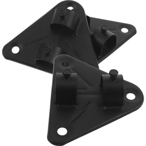 Robuste industrielle Wandhalterung für Ventilator, schwarze dreieckige Montageplatte, Sockel in (1/5)