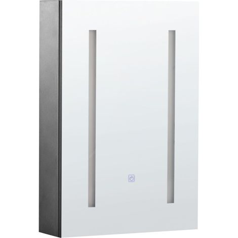Bad-Spiegelschrank LED CAMERON 40 cm 60 cm Schwarz (1/5)