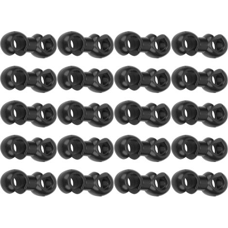 20 clips de fixation pour câble de frein, anneaux de serrage noirs, guide-câble pour VTT (1/5)