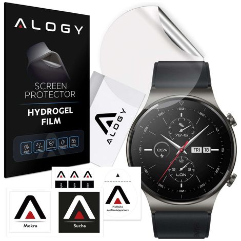 Pellicola protettiva in idrogel Alogy per smartwatch Huawei Watch GT2 Pro. (1/5)