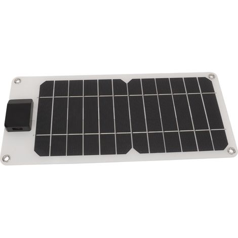 8W 5V Solarpanel mit USB-Ausgang, wasserdicht, stoßfest, monokristallin, für Auto, Boot, Wohnwagen, Wohnmobil (1/5)