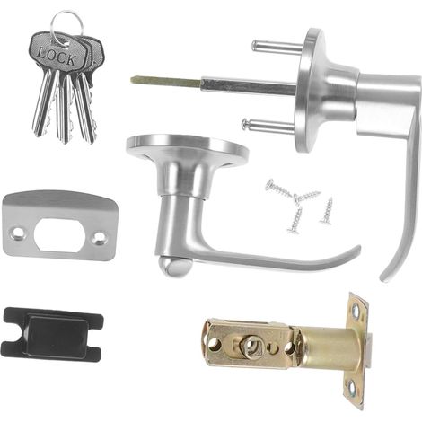 Ensemble de serrure de porte de chambre Homoyoyo avec poignée de haute (1/5)