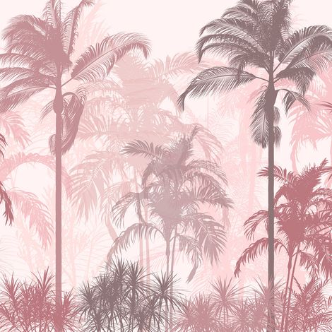 Papier peint panoramique - Forêt Tropicale - 255 cm x 255 cm (1/2)