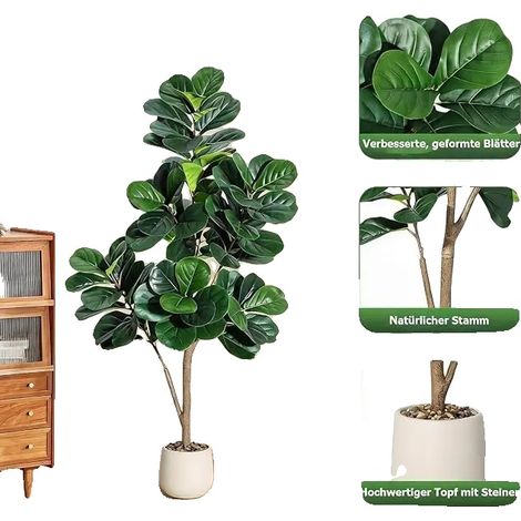 Piante artificiali, design realistico, decorazione versatile per interni, 150 cm (1/2)