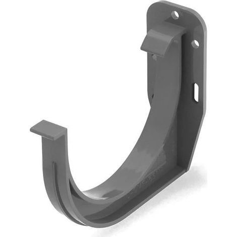 Rinnenhalter graphit, Regenrinnenhalter, Dachrinne 75 mm (1/5)