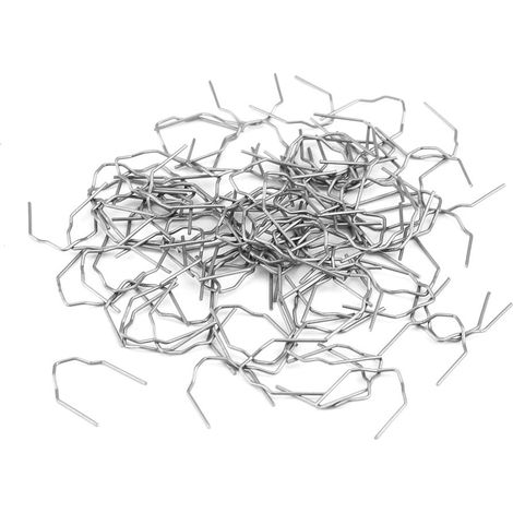 100pcs 0.8mm Hot Staples de soudage Réparation Automatique Pare Chocs Voiture pré découpé Carrosserie Plastique Soudage(V 100pcs)-Agrafes Thermiques Électriques Type V (1/5)