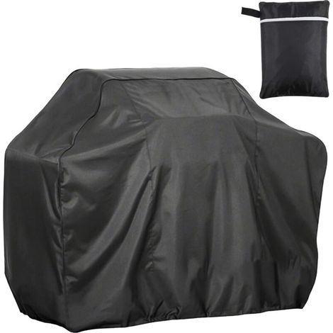 Bache Barbecue Exterieur, Housse Barbecue Campingaz Imperméable avec Cordon et Boucle pour Barbecue à Gaz, Grande Housses pour Barbecue, pour Éviter de Neige, Pluie et Saleté 14561117 cm