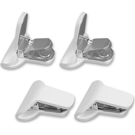 Lot de 4 Clips de Couette rembourrés Attaches sécurisées pour Couverture et Couette Accessoires de literie Invisibles Indétectables et sans Danger pour Tous Les Tissus (1/5)