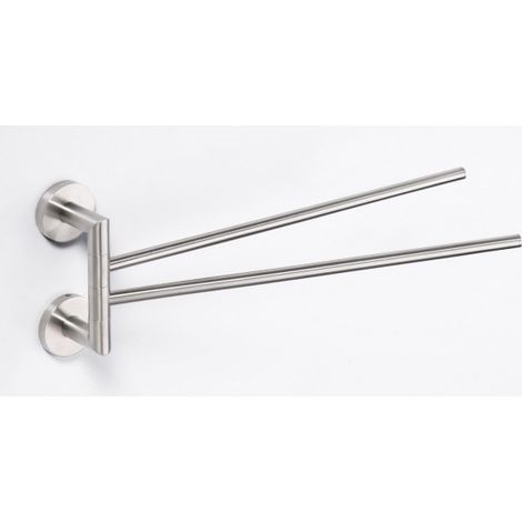 Sapho X-STEEL - Porte-serviettes rotatif, verre/inox poli XS405 (1/4)