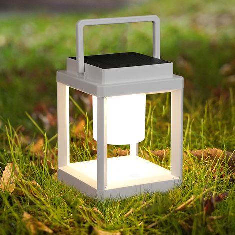 Lampe solaire LED à 3 niveaux de luminosité – Étanche et suspendue – Pour terrasses, randonnée et camping (1/5)
