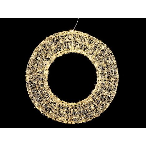 Ghirlanda Natalizia Luminosa con 960 Led, Uso Interno ed Esterno - Misura 60 cm (1/5)
