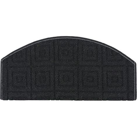 Tappeto Coprigradini 3D Salva Gradino Proteggi Scalino Adesivo 100% Made In Italy - Nero