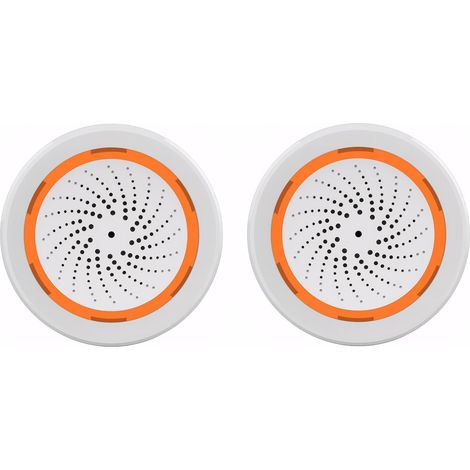 Sirène Alarme Wifi - Lot de 2 - ABS - 100 dB - Tuya Smart Life - Maison Sirène Alarme Wifi - Lot de 2 - ABS - 100 dB - Tuya Smart Life - Maison