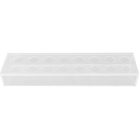 Vase rectangulaire à fleurs en acrylique transparent, 16 trous, idéal pour décorer une table à manger, un mariage ou une fête. (1/5)