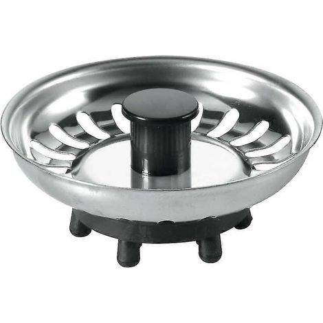 BSKTOP Bouchon de crépine d'évier de cuisine avec joint en caoutchouc en acier inoxydable (1/4)