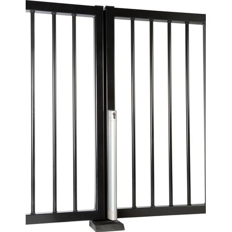 ELECTRADROP-E-SILV Verrou de sol électrique motorisé Aluminium LOCINOX (1/4)