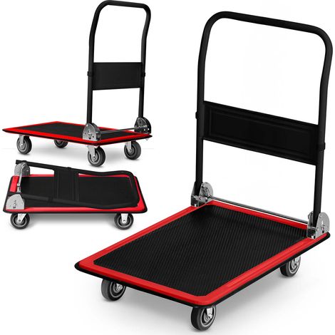 HM-506 Plattform-Transportwagen, schwarz und rot