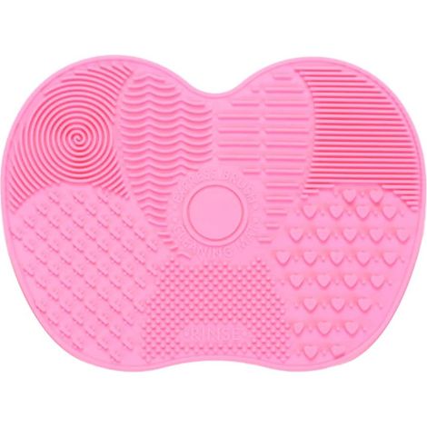 Tapis de Nettoyage en Silicone, Tapis de Nettoyage pour Pinceau de Maquillage, Brosse de Nettoyage, Epurateur de Lavage en Silicone Souple 15.511.5CM (1/5)