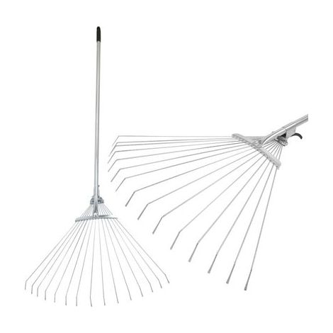 Laub Rechen Strend Pro R116-85, 15 Zinken, Fächerform, 850 g, Metallstiel