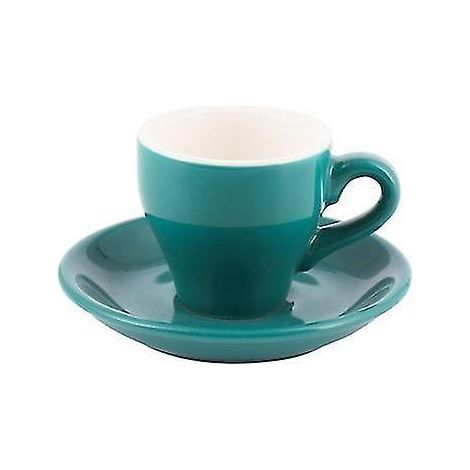 Macaron Espresso Italienischer Schwarzer Kaffee Tasse Seeblau (1/5)