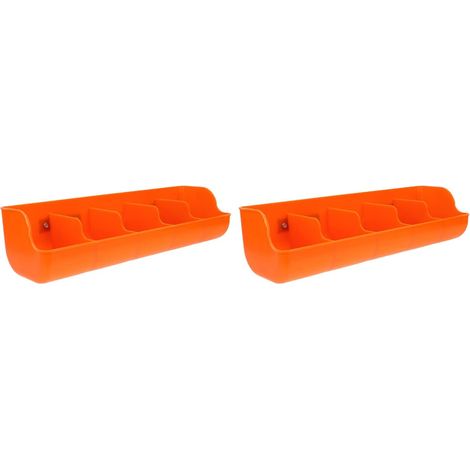 2 pièces Trog de Nourrissage Porcin Plastique à Compartiments Mangeoire Durable pour Porcelets Adapté Aux Élevages Porcins et Danimaux (1/5)