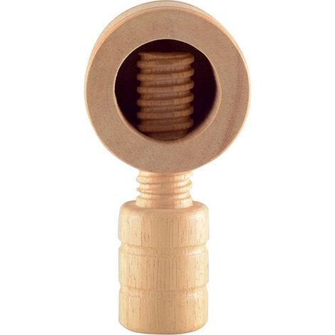 Casse-Noix en Bois Ergonomique pour Fruits à Coque Coloris Bois Naturel 13 x 6 x 5 cm - PANGIVO (1/4)