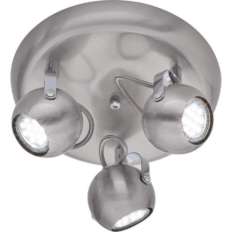 Plafonnier, Métal, Nickel Mat (1/3)