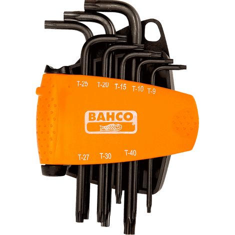 BAHCO - Jeu de clés mâles longues TORX® avec finition phosphatée T9-T40 - 8 pcs (1/2)