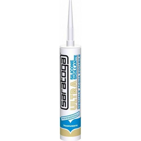 Silicone per acqua potabile e contatto con alimenti SARATOGA trasparente 300 ml (1/2)