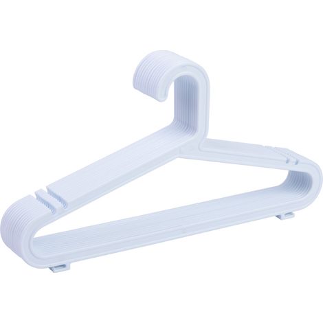 Percha de plastico blanca pack de 12 unidades 39.50x0.30x20.60h cm (1/5)